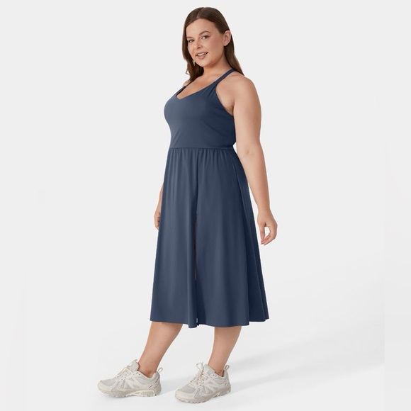 1X Halara Everyday Plus Size Midi Chill Dress-La Land - Picture 3 of 9